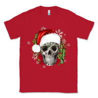 Red skull Christmas cactus Classic Tee - JahusDesignShop