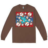 Chestnut baseball paisley and jean pattern Long Sleeve Tee - JahusDesignShop