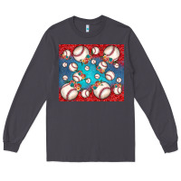 Smoke baseball paisley and jean pattern Long Sleeve Tee - JahusDesignShop