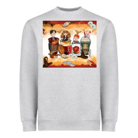 Heather Grey harry coffee cups Heavyweight Sweatshirt - Zillion Design Studio