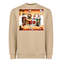 Mushroom harry coffee cups Heavyweight Sweatshirt - Zillion Design Studio