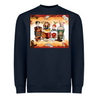 Navy harry coffee cups Heavyweight Sweatshirt - Zillion Design Studio