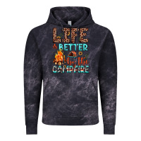 Cloud Black life is better by the campfire Vintage Hoodie - JahusDesignShop