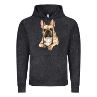 Vintage Black french bulldog sitting Vintage Hoodie - RanaPortraitStore