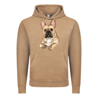 Vintage Coffee french bulldog sitting Vintage Hoodie - RanaPortraitStore