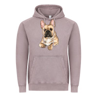 Vintage Zinc french bulldog sitting Vintage Hoodie - RanaPortraitStore