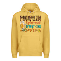 Antique Gold pumpkin spice and everything nice Premium Hoodie - BundleAndBundleShop