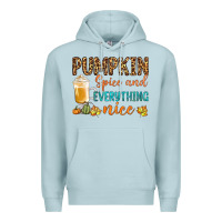 Blue Mist pumpkin spice and everything nice Premium Hoodie - BundleAndBundleShop