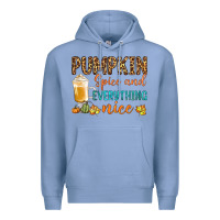 Colony Blue pumpkin spice and everything nice Premium Hoodie - BundleAndBundleShop