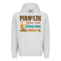 Dove Grey pumpkin spice and everything nice Premium Hoodie - BundleAndBundleShop