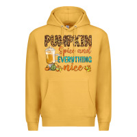 Mustard pumpkin spice and everything nice Premium Hoodie - BundleAndBundleShop