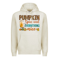 Oatmeal Heather pumpkin spice and everything nice Premium Hoodie - BundleAndBundleShop