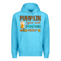 Ocean Blue pumpkin spice and everything nice Premium Hoodie - BundleAndBundleShop