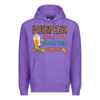 Purple pumpkin spice and everything nice Premium Hoodie - BundleAndBundleShop