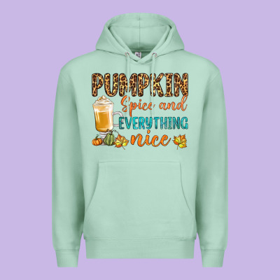 Pumpkin Spice And Everything Nice Premium Hoodie Designed By Bundleandbundleshop