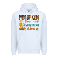 White pumpkin spice and everything nice Premium Hoodie - BundleAndBundleShop