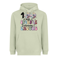 100 Days Of Sparkle Learning And Laugh Faux Sequin Heavyweight Hoodie | Teevron