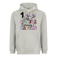 Moon Dust 100 days of sparkle learning and laugh faux sequin Heavyweight Hoodie - MaliasSmallBusiness