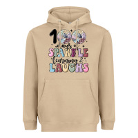 Mushroom 100 days of sparkle learning and laugh faux sequin Heavyweight Hoodie - MaliasSmallBusiness