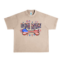 French Oak 4th of July Dog Mom Urban Heavy Tee - CowGirlArtShop