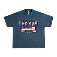 Midnight Navy 4th of July Dog Mom Urban Heavy Tee - CowGirlArtShop