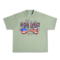 Oil Green 4th of July Dog Mom Urban Heavy Tee - CowGirlArtShop