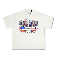 Pistachio 4th of July Dog Mom Urban Heavy Tee - CowGirlArtShop