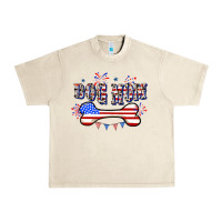 Sandshell 4th of July Dog Mom Urban Heavy Tee - CowGirlArtShop