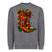 Storm christmas western boots with lights Heavyweight Sweatshirt - RanaPortraitStore