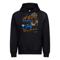 Black A Queen Was Born In July 24th Happy Birthday Urban Hoodie - Bettercallsaul