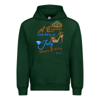 Forest Green A Queen Was Born In July 24th Happy Birthday Urban Hoodie - Bettercallsaul