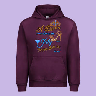 A Queen Was Born In July 24th Happy Birthday Urban Hoodie Designed By Bettercallsaul