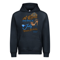 Navy A Queen Was Born In July 24th Happy Birthday Urban Hoodie - Bettercallsaul