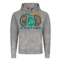 Cloud Rock with god all things are possible gemstone Vintage Hoodie - Zillion Design Studio