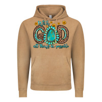 Vintage Camel with god all things are possible gemstone Vintage Hoodie - Zillion Design Studio