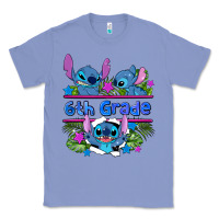 Colony Blue preview flower stitch 6 th grade Classic Tee - AdoDesignShop