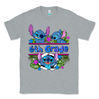 Heather Grey preview flower stitch 6 th grade Classic Tee - AdoDesignShop