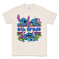 Natural preview flower stitch 6 th grade Classic Tee - AdoDesignShop