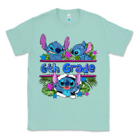 Seafoam preview flower stitch 6 th grade Classic Tee - AdoDesignShop