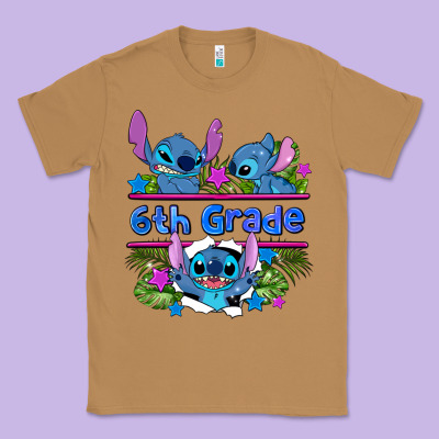 Preview Flower Stitch 6 Th Grade Classic Tee Designed By Adodesignshop