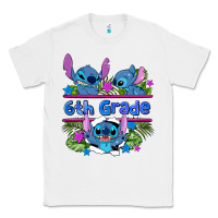 White preview flower stitch 6 th grade Classic Tee - AdoDesignShop