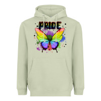 Matcha rainbow butterfly pride lgbtq Heavyweight Hoodie - MaliasSmallBusiness