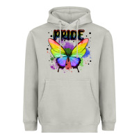 Rainbow Butterfly Pride Lgbtq Heavyweight Hoodie | Teevron