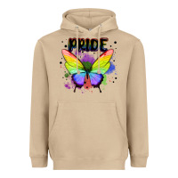 Mushroom rainbow butterfly pride lgbtq Heavyweight Hoodie - MaliasSmallBusiness