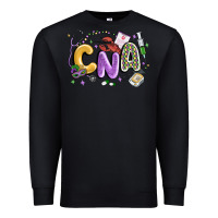 Black cna mardi gras Premium Sweatshirt - MaliasSmallBusiness