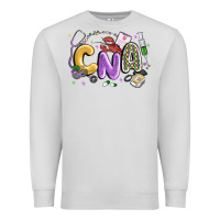 Dove Grey cna mardi gras Premium Sweatshirt - MaliasSmallBusiness