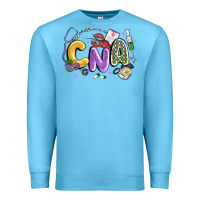 Ocean Blue cna mardi gras Premium Sweatshirt - MaliasSmallBusiness
