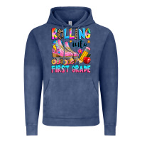 Vintage Denim rolling into first grade Vintage Hoodie - texasbilliewilder