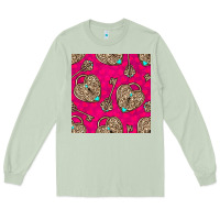 Matcha valentines day lock and key seamless pattern Long Sleeve Tee - BundleAndBundleShop