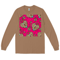 Toasted Coconut valentines day lock and key seamless pattern Long Sleeve Tee - BundleAndBundleShop